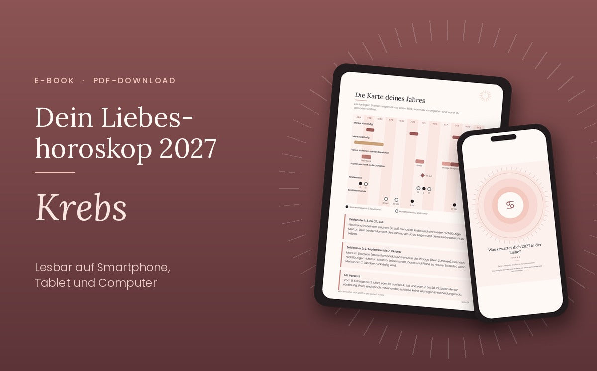 E-Book „Dein Liebeshoroskop 2027: Krebs“