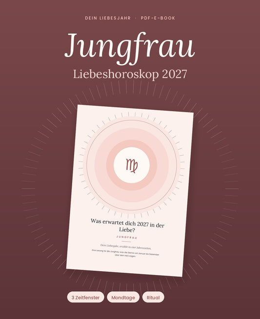E-Book „Dein Liebeshoroskop 2027: Jungfrau“