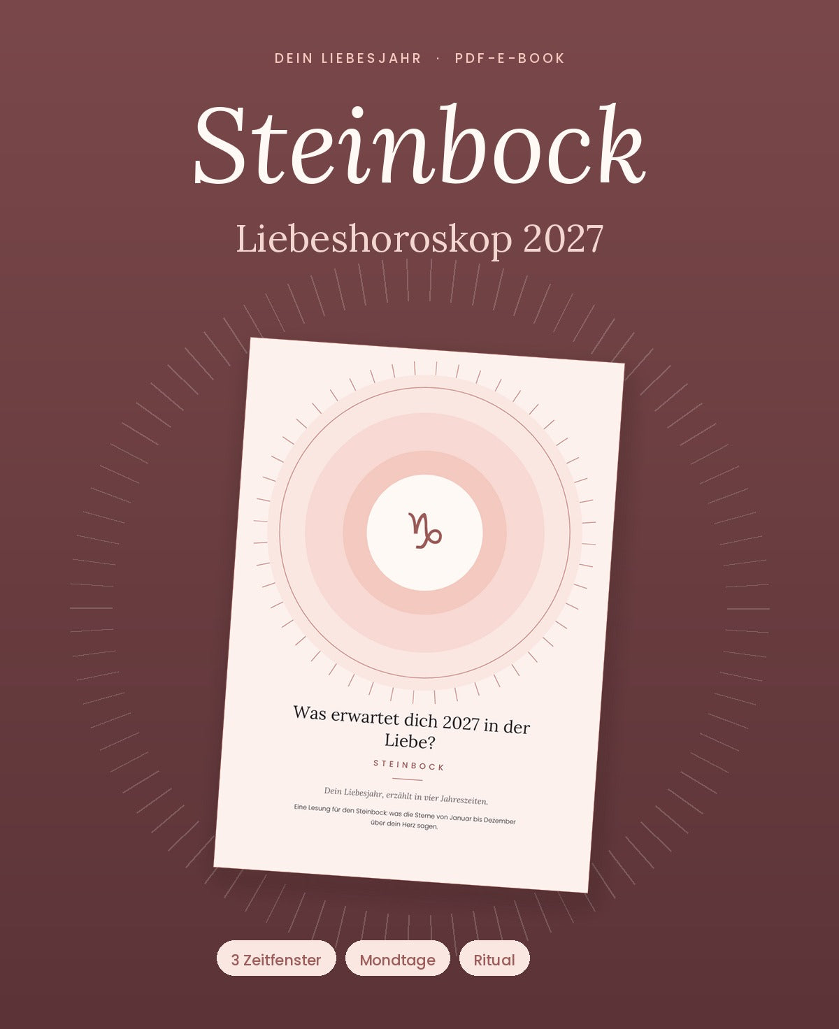 E-Book „Dein Liebeshoroskop 2027: Steinbock“