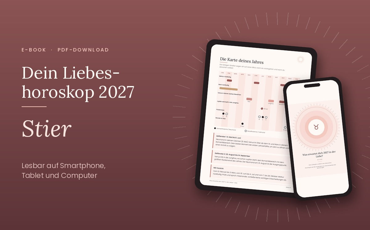 E-Book „Dein Liebeshoroskop 2027: Stier“