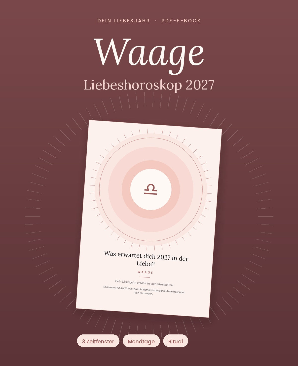 E-Book „Dein Liebeshoroskop 2027: Waage“